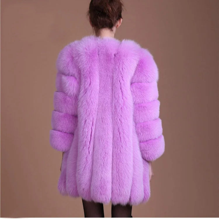 Imitation Fur Coat Women&