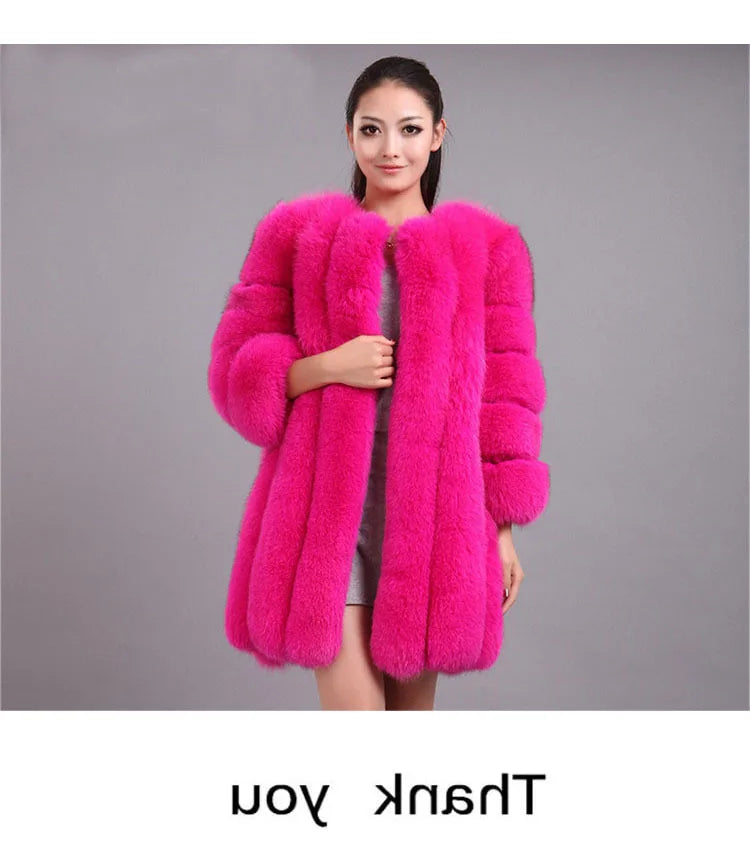 Imitation Fur Coat Women&