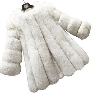 Imitation Fur Coat Women&