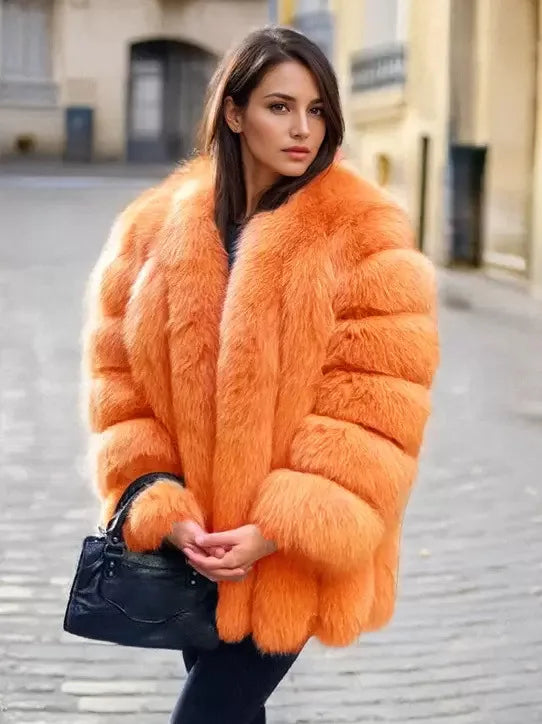 Imitation Fur Coat Women&