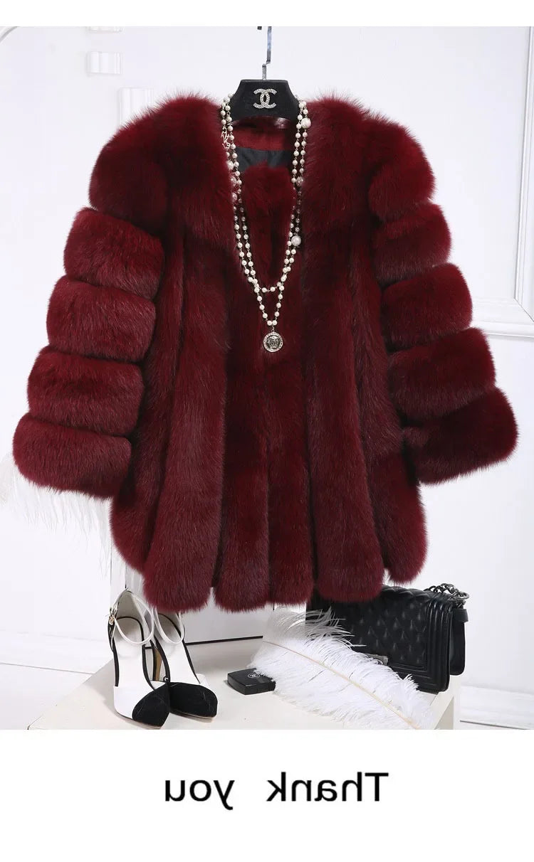 Imitation Fur Coat Women&