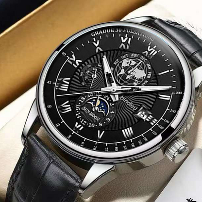 luminous waterproof calendar watch